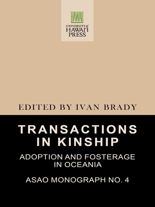 Title details for Transactions in Kinship by Ivan Brady - Available